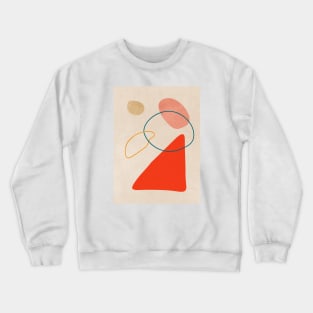 Nordic Organic Abstract Shapes Crewneck Sweatshirt